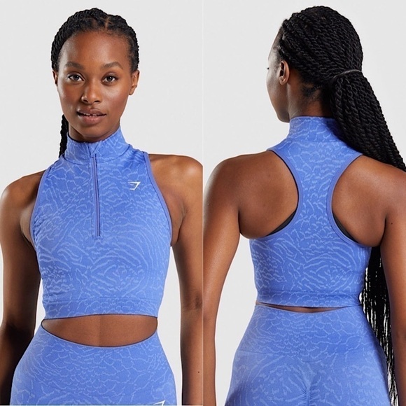 ADAPT ANIMAL SEAMLESS CROP 1/2 ZIP (Size:Small) - Picture 1 of 9